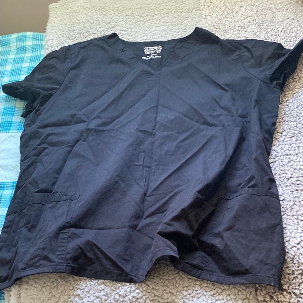 Cherokee Black Scrub Top